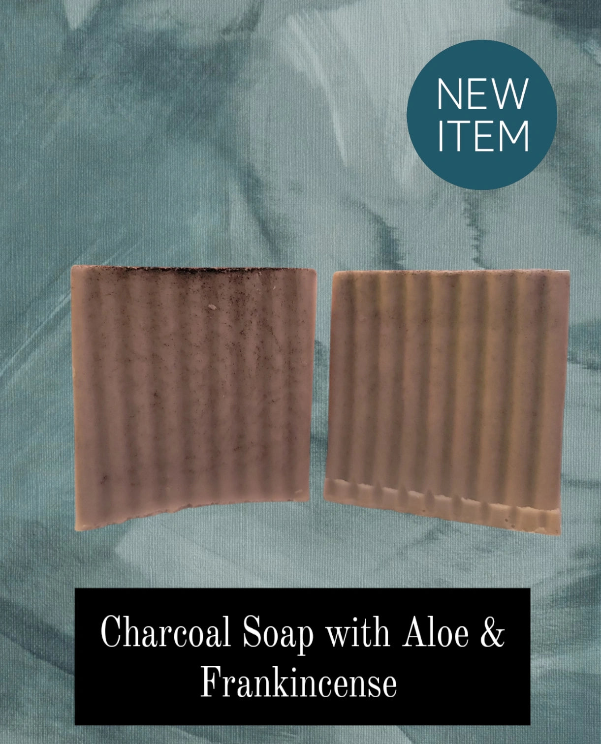 Charcoal Soap with Aloe & Frankincense